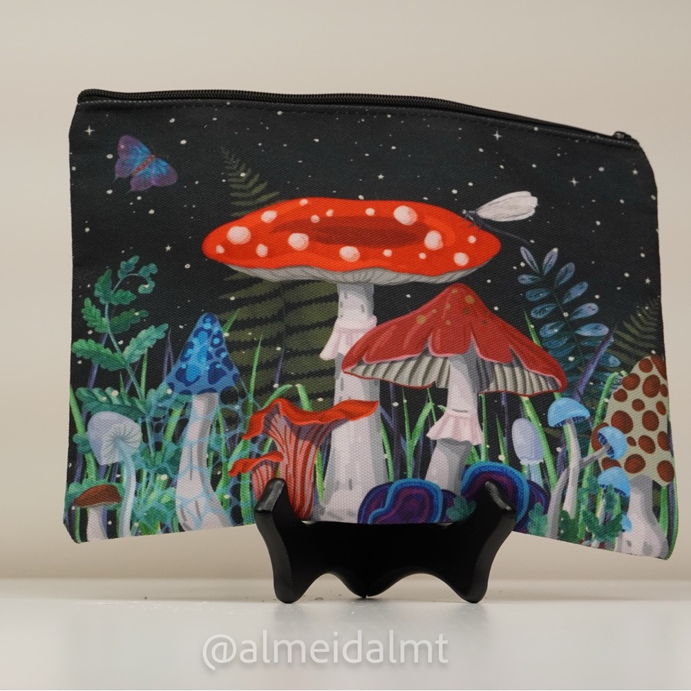 Mushroom Cosmetic Bag